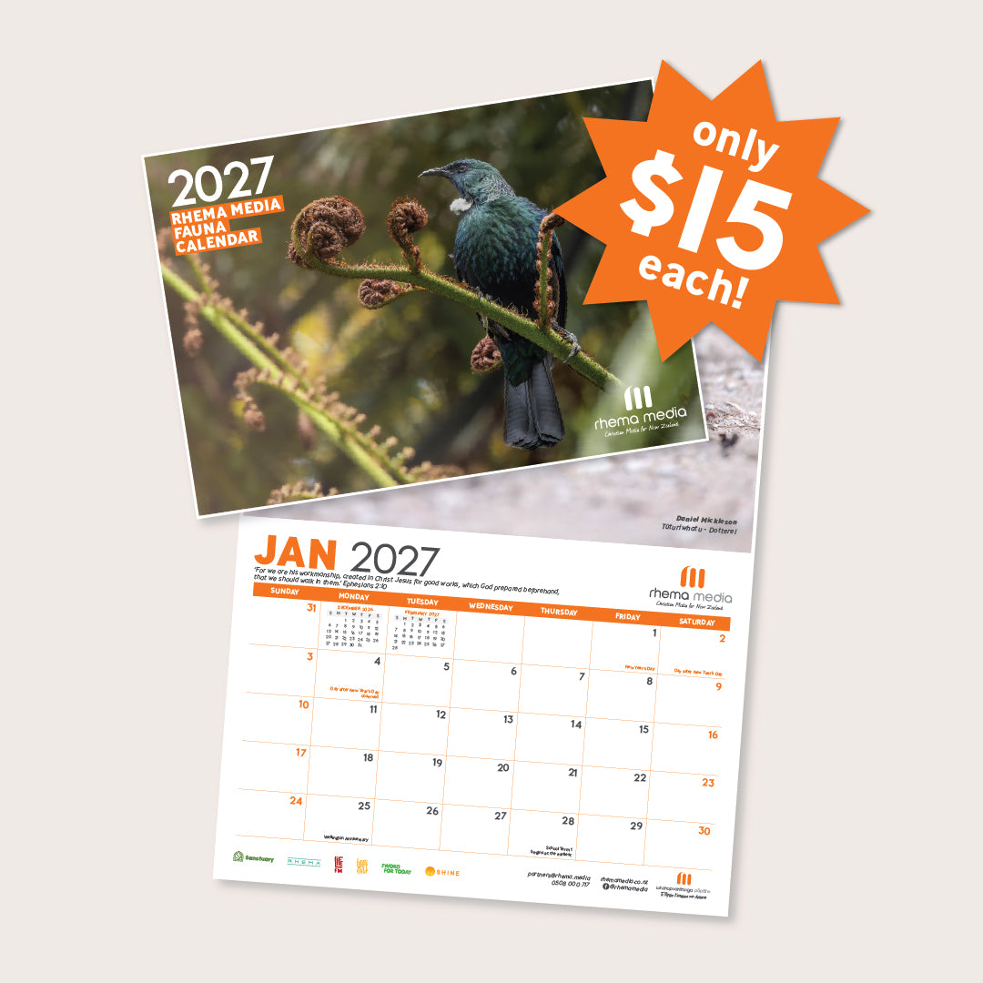 (PRE-ORDER) 2027 Rhema Media Fauna Calendar