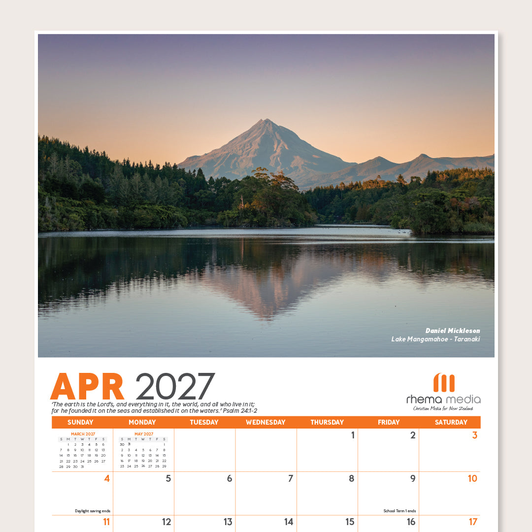 (PRE-ORDER) 2027 Rhema Media Landscapes Calendar