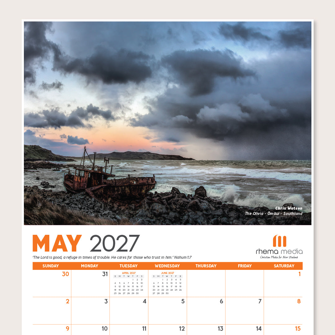 (PRE-ORDER) 2027 Rhema Media Landscapes Calendar