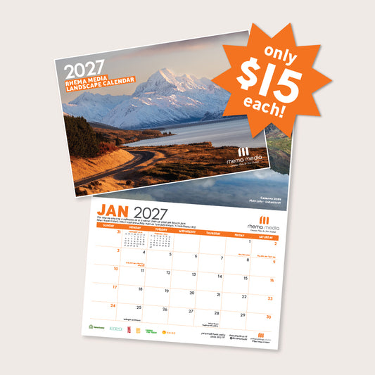 (PRE-ORDER) 2027 Rhema Media Landscapes Calendar